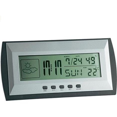 TFA Elektronische Wetterstation Anthrazit/Silber