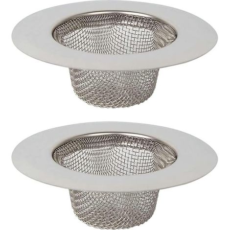 2 Pièces Évier Cuisine Filtre , Évier Acier Inoxydable Filtre , Acier Inoxydable Vidange Filtre , Crépine Évier Cuisine , pour Evier de Cuisine , Salle de Bain , Lavabo , Baignoires (1/5)