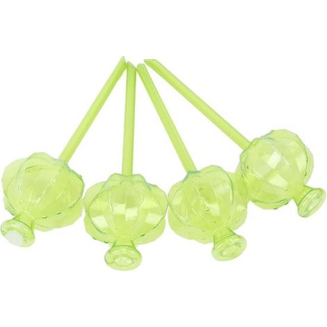 Lampada per l'irrigazione delle piante - Inserto autoirrigante - Cura delle piante - Sistema salva-tempo - 4 pezzi - Verde (1/5)