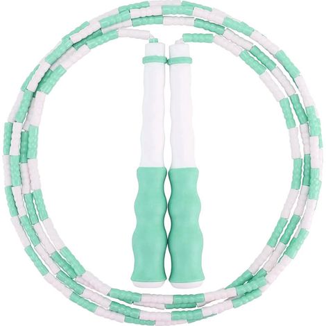 Corde à sauter à billes pour enfants - Corde à sauter segmentée pour enfants - Billes résistantes et incassables pour l'extérieur (1/5)
