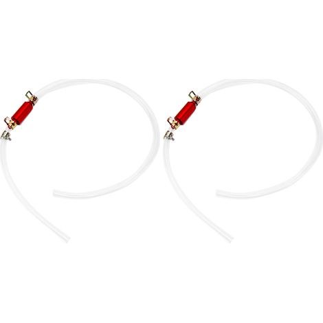 1 Paar Bremsentlüftungsschläuche, 6 mm, robust, zuverlässig, langlebig, mit Einweg-Rückschlagventil, Entlüftungsset, universell für Motorrad und Auto (1/5)