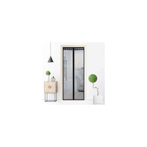 Moustiquaire magnétique pour porte 90 × 220cm Maille antiinsectes avec installation rapide Aimants puissants et ruban adhésif résistant (1/5)
