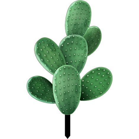 Support De Jardin En Acrylique - Cactus - Pour Extérieur - Marqueur De Plantes - 1 Pièce (1/4)
