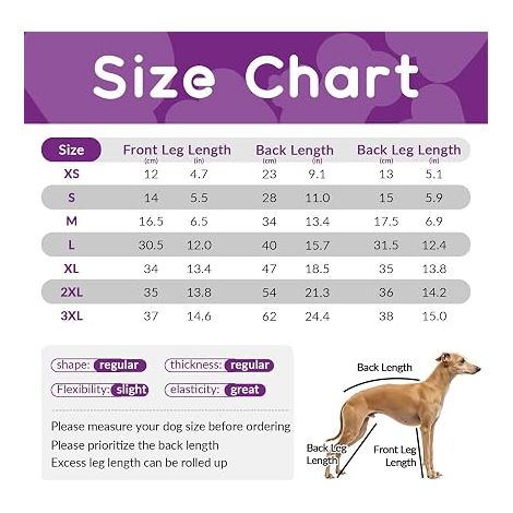 Dog Post Operatory Body Clothing Recovery Sleeve for Paws After Surgery (Purple, XL) (1/2)