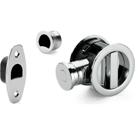 Hooky- Kit Cerradura Con Muletilla Redonda R.02801 50 T20-O cl Cromo Brillo (1/5)