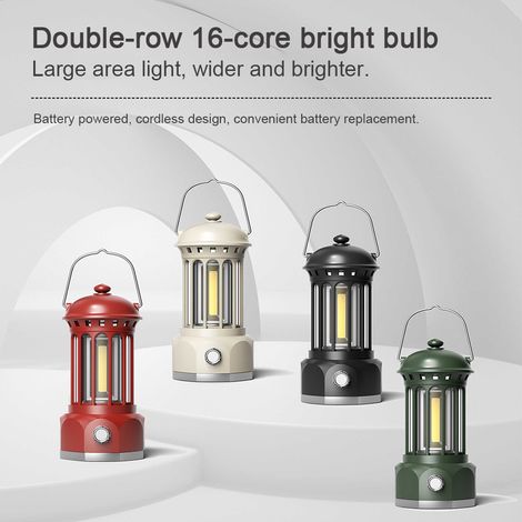 Lampe de Camping sans fil, gradation continue, lumière de tente extérieure, lanterne d'ambiance domestique, Portable avec poignée (1/5)