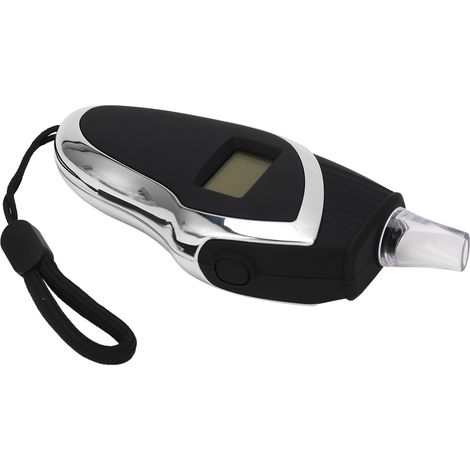 Testeur d'alcoolémie portable avec affichage numérique LED et embouts buccaux (1/5)