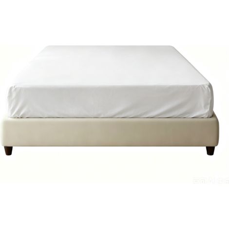 Spannbettlaken 120 x 200 cm, weiß, 150 g/m² Baumwolljersey, Öko-Tex-zertifiziert, dehnbarer und atmungsaktiver Matratzenbezug für komfortables Schlafen (1/5)