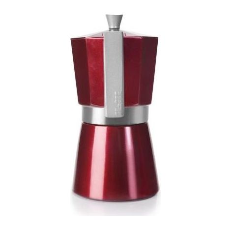 Ibili 623203 - Cafetera Italiana Evva Red 3 Tazas (1/5)