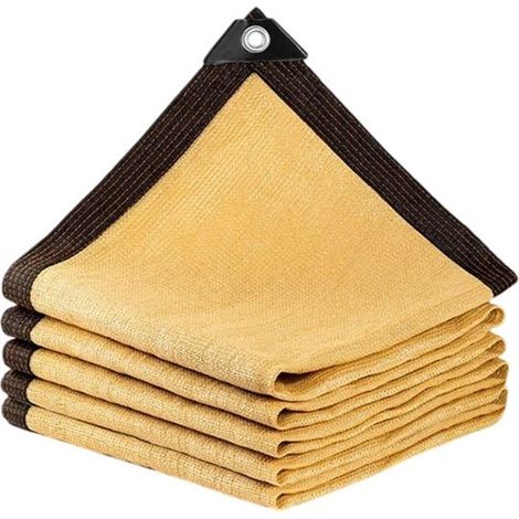 Filet d'ombrage , Blocage UV 85 %, réduction de chaleur, résiste au vent, vent avec oeillets, pour serre jardin pergola patio, 2x2m (1/5)