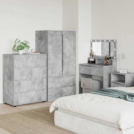 Storage Cabinets 80 x 48 x 105 cm Engineered Wood Concrete Grey vidaXL