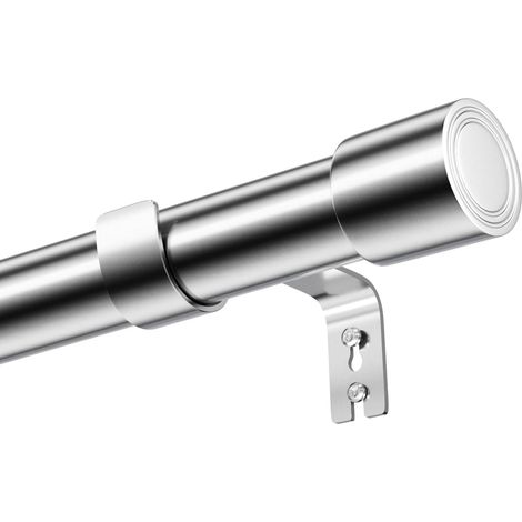 1 Pièce - Tringle à Rideaux - Barre de Rideau - Design Télescopique Réglable - Fixation Murale Polyvalente pour Salon - Argent - 84x150 cm
