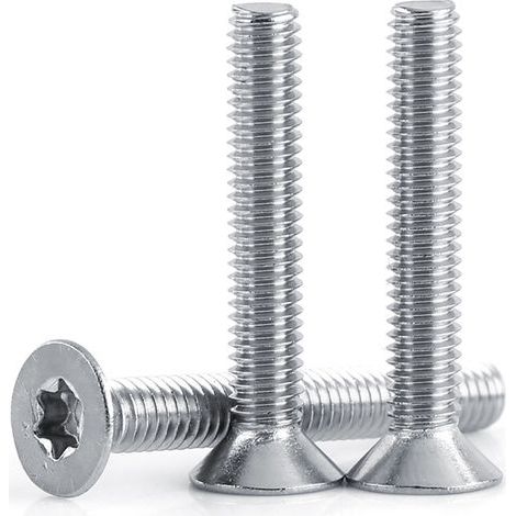 50pcs Vis à métaux M4 en acier inoxydable à tête plate (M4×30) (1/3)
