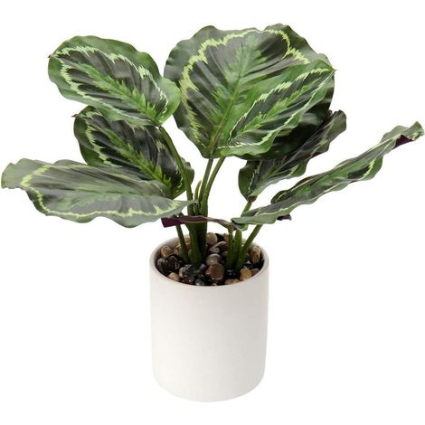 Kunstpflanze Monstera Topf Zimmerpflanze Büro Round Banana Leaf (1/5)