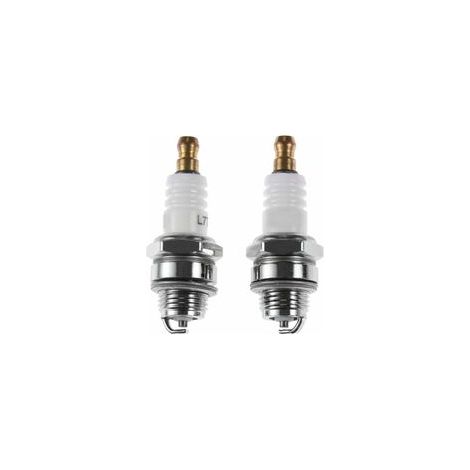 EASYCOMFORT Bougie d'allumage l7t de Tronçonneuse et Débroussailleuse pour Moteur à Deux Temps,430/520 Accessoires Bougie,Accessoires pour scie à chaîne Husqvarna,2pcs (1/5)