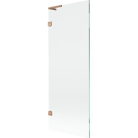 Paroi de baignoire Mexen Lunar L 1-volet 70 x 150 cm, transparent, cuivre brossé - 897L-070-000-65-00 (1/5)