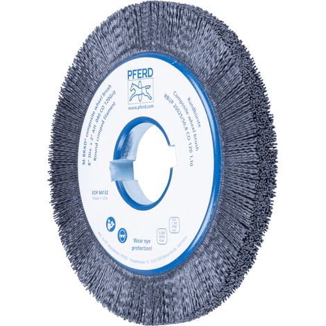 PFERD TOOLS COMPOSITE Rundbürste RBUP Ø 200x13x50,8 mm Bohrung Keramik-Filament-Ø 1,10mm Korn 120 stationär (1/4)