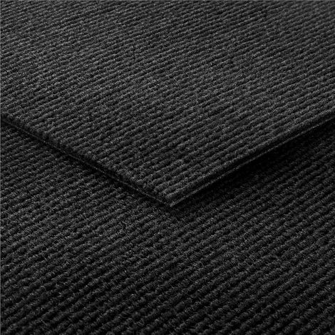 Dalle Moquette Autocollante 30x30CM Antidérapantes Dalles Moquette Adhesive Sol Noir 32-Dalles Résistant Revetement de Sol Adhesif Escalier Chambre Salon Carrés de Tapis Commerce Bureau (1/5)