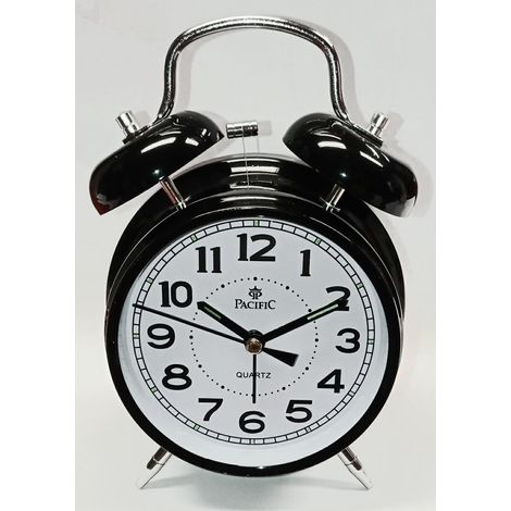 Reloj despertador de cuarzo Q817B negro Pacífico