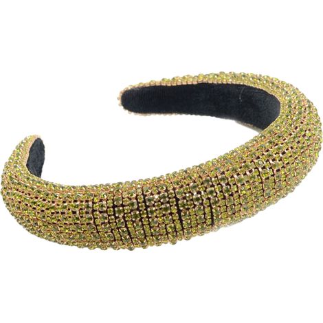 Diadema De Cristales - Para Mujer - Hecha A Mano - Con Terciopelo - Para Fiesta Y Boda - 1 Unidad (1/5)
