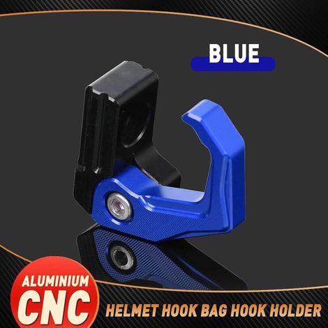 Accessoires moto SUPER SOCO CPX CUX TC 50/MAX/WANDERER TS 2020-2023 : crochet pour casque, crochet pour sac à dos (bleu) (1/5)