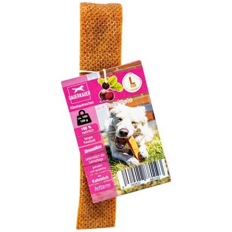 Wolters Hundeleckerli Dauerkauer vegetarischer Käseknochen mit Rote Bete 100 - 129 g