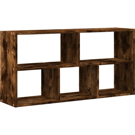 Maison Exclusive - Wandregal Räuchereiche 100x25x50 cm Holzwerkst