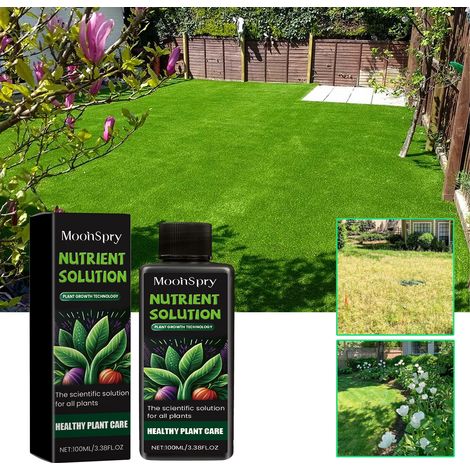 Green plant care solution, suitable for leaves, deciduous plants, flowers, lawns, and common plant seedling cultivation -- 100ml -- BIEMMEDUE (1/5)