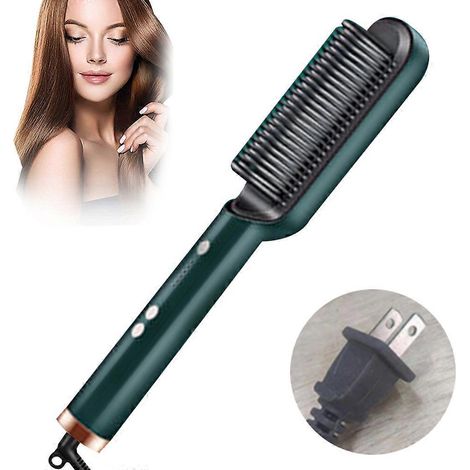 Brosse lissante professionnelle, technologie ionique négative, finition de qualité salon pour tous types de cheveux (1/4)