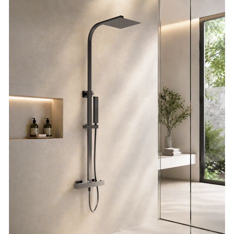 Lomazoo Colonne de douche - avec mitigeur thermostatique - Calea