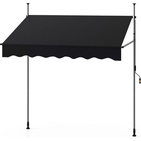 Toldo retráctil para balcón, 200 cm, sin taladros, resistente a los rayos UV (1/5)