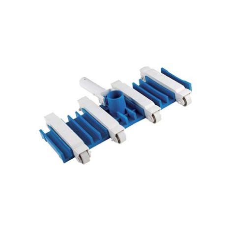Balai d'aspiration de piscine souple Domus avec poigne'e a' roulettes en EVA Raccord tuyau 28 mm Nettoyage piscine 38 mm