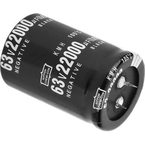 Condensateur électrolytique en aluminium 63 V 22 000 µF, 105 °C, bornes standard (SN), 35 x 50 mm (1/5)