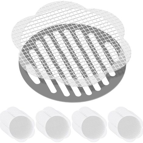 40er-Pack Haarfilter für Dusche und Badewanne, Einweg-Haarfänger für Dusche, Abflusssieb, Küchenspülenfilter für Badewanne (1/5)