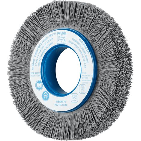 PFERD TOOLS COMPOSITE Rundbürste RBUP Ø 150x25x50,8 mm Bohrung SiC-Filament-Ø 0,55 mm Korn 320 stationär (1/4)