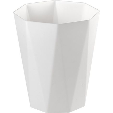 Papelera de baño, papelera de dormitorio, papelera de oficina, blanca
