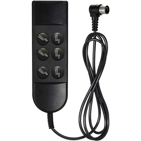 Contrôleur de hauteur de canapé à bouton rond 5A, contrôleur de moteur unique, compatible avec les appareils ménagers, fil à 4 conducteurs 22AWG. (1/5)
