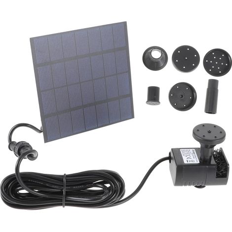 Solar Wasserpumpe für Garten und Teich mit 4 verschiedenen