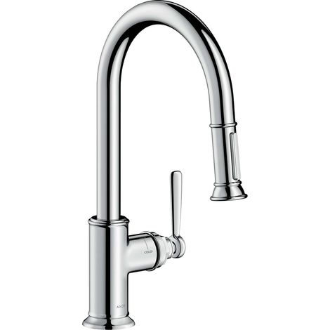Axor Montreux - Küchenhebelmischer mit ausziehbarer Dusche, Chrom 16581000 (1/4)