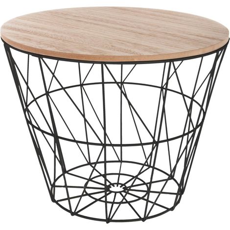 Couchtisch Kumi schwarz - D 38 cm (1/2)
