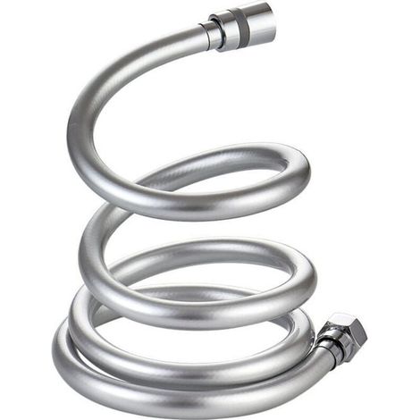 Flexible de douche,Flexible de Douche Tuyau de Douche en PVC 1.5 m, Flexible de Douche 360 Anti-Torsion et Anti-Pliure avec Connecteur en Laiton, Universel G 1/2\" (1/4)