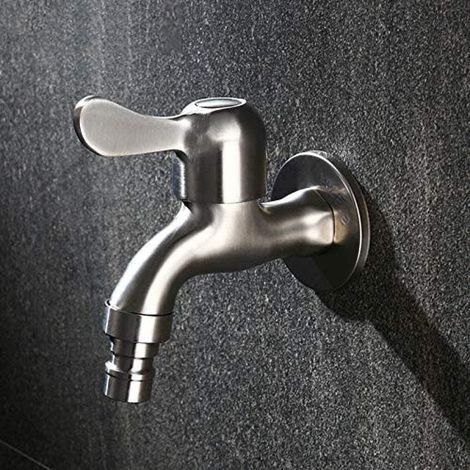 Robinet en acier inoxydable pour salle de bain, nettoyage des toilettes, jardin extérieur, vadrouille, robinet de piscine (1/3)