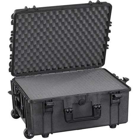Velleman Caja de herramientas profesional negra con trolley