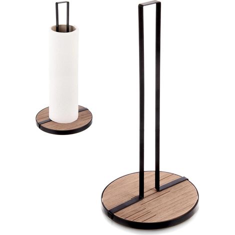 Black Metal Paper Towel Holder, 32.5 cm (1/5)