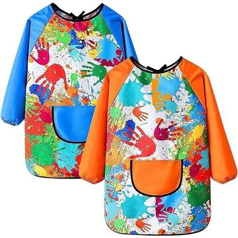Tablier de Peinture - Non spécifié - 2 Pcs - Imperméable - Réutilisable - 7-11 ans (1/4)