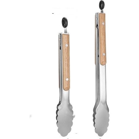 Pince Barbecue Facile à Nettoyer et à Tenir (27&33.4cm) 2pcs (1/5)
