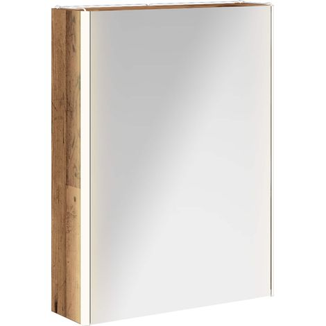 Maison Exclusive - Badezimmerspiegelschrank Altholz 53,5 x 15,5 x