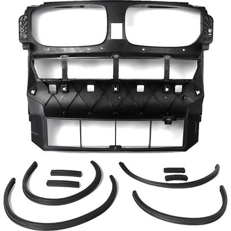 Support de radiateur, conduit d'admission d'air, plastique durable, installation facile, noir (1/2)