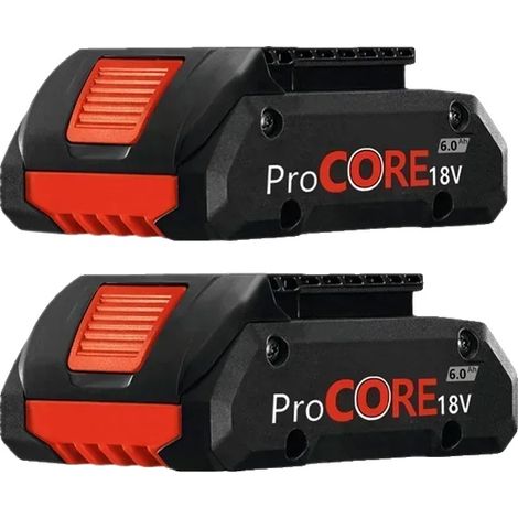 Batteria di ricambio, 18 V agli ioni di litio, capacità 6000 mAh, 6,0 Ah, 2 pezzi (1/2)