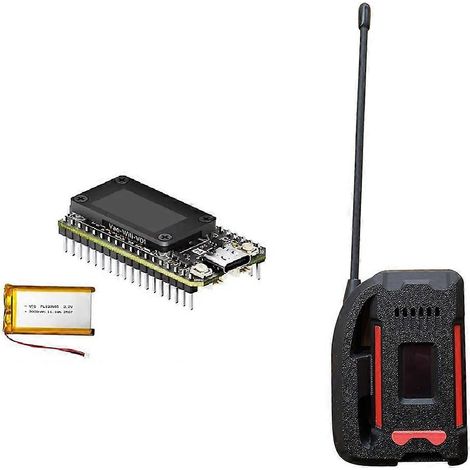 Carte de développement Meshtastic Heltec LoRa 32 V4 ESP32 SX1262 + Boîtier, écran OLED 0,96 pouce basse consommation, alimentation solaire, WiFi BLE A (1/5)